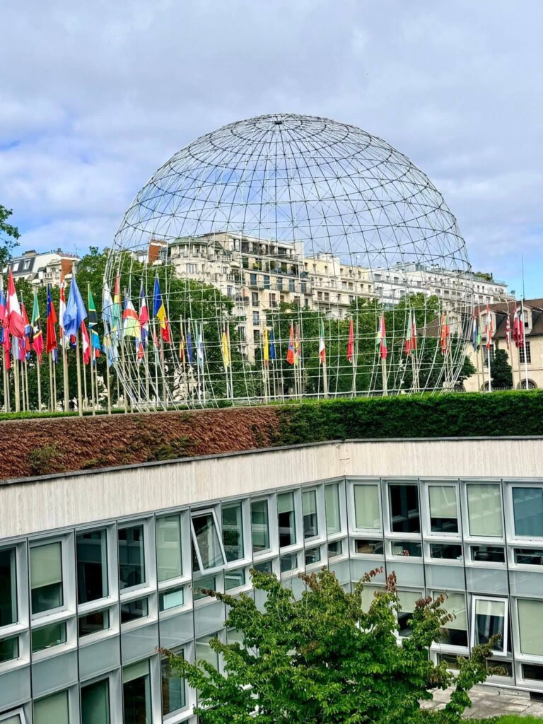 Paulo César Gómez Hoyos, alcalde de Santa Rosa de Cabal, en el Foro Global de Ciudades Sostenibles en la UNESCO, París.