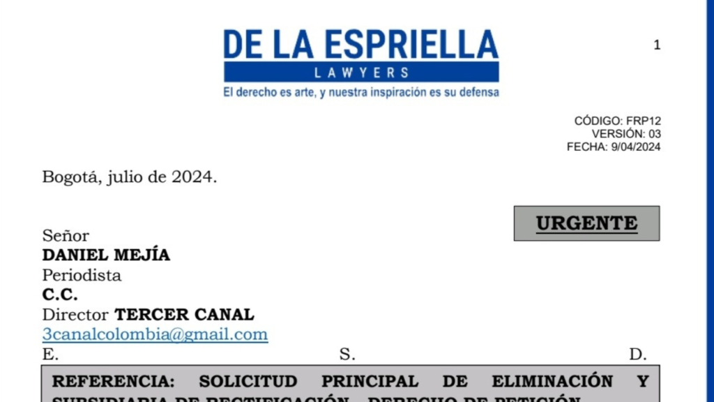 Periodista Daniel Mejía Lozano en la UNESCO defendiendo la libertad de prensa