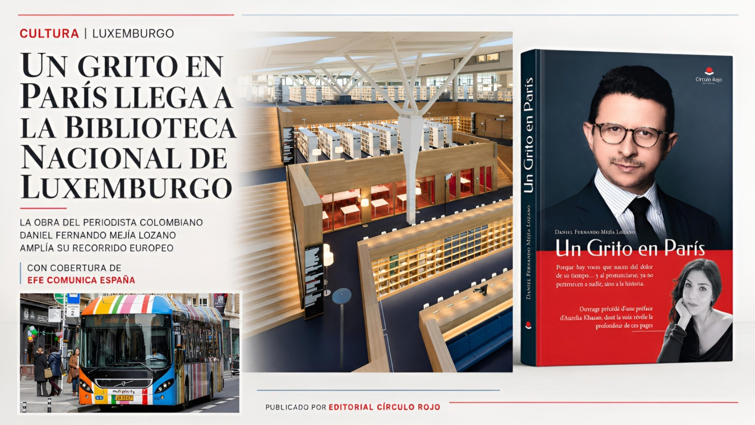 Portada del libro Un Grito en París de Daniel Fernando Mejía Lozano con fondo artístico de París